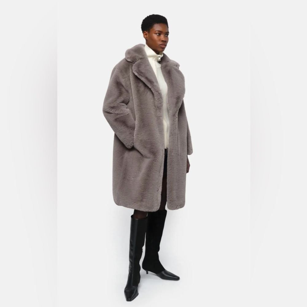 Apparis Faux Fur Coat Small